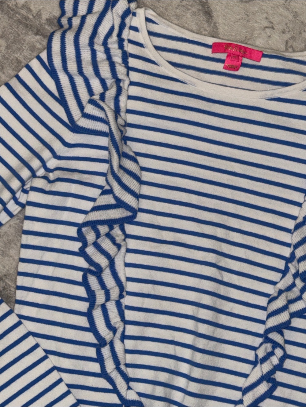LP- Ruffle Knit Sweater - Picture 2 of 2